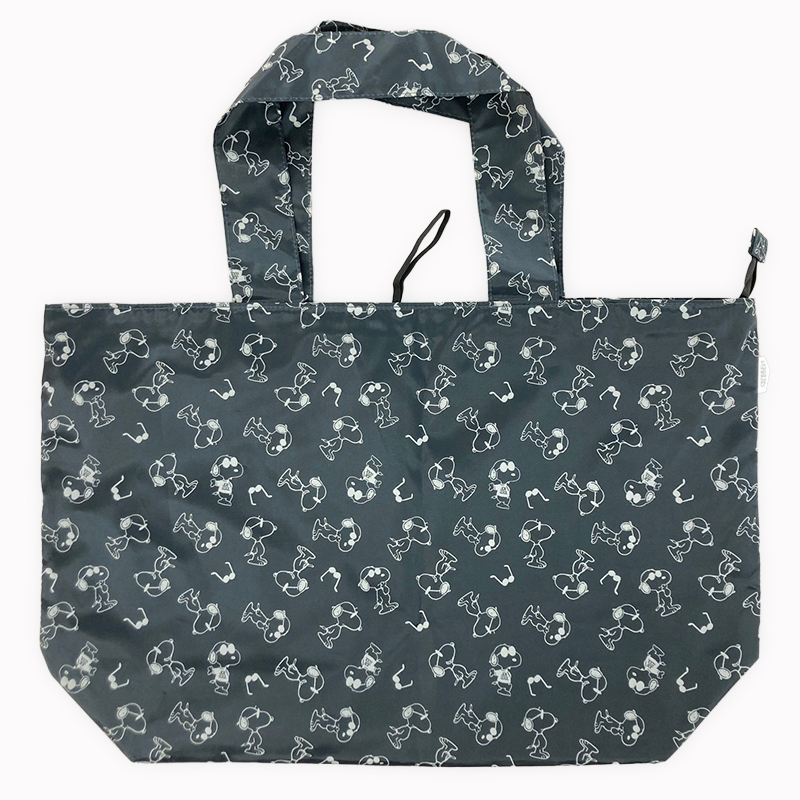 PEANUTS 折りたたみエコバッグL ジョー・クール GY